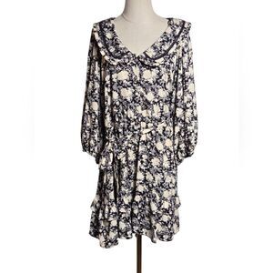 LC Lauren Conraf Black and White Collared Dress